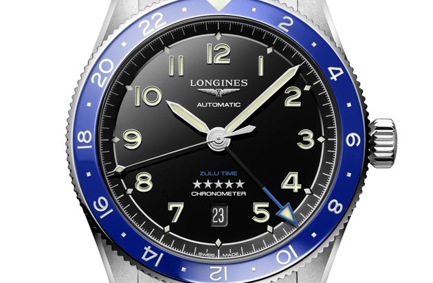 Longines: LONGINES SPIRIT ZULU TIME X WEMPE / Limitierte Edition mit royalblauer Lünette zur Feier einer erfolgreichen Partnerschaft