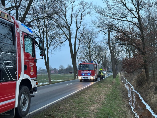 FW Flotwedel: Abraumfeuer sorgt für Feuerwehreinsatz bei Wiedenrode