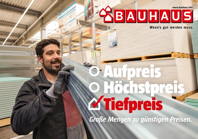 BAUHAUS Herbstkampagne nimmt Profi-Handwerker in den Fokus