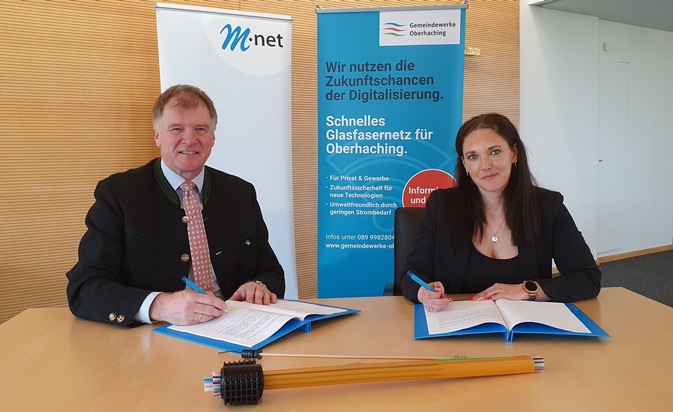M-net und Gemeindewerke übernehmen Breitbandausbau  für Oberhaching