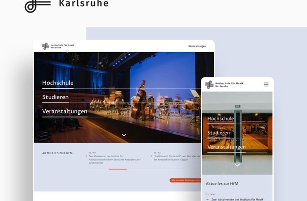 HFM Karlsruhe: Neue Webseite für die Hochschule für Musik Karlsruhe