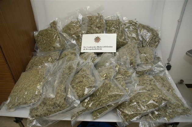 POL-REK: Zehn Kilogramm Marihuana sichergestellt