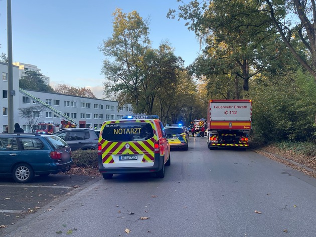 FW-Erkrath: Wohnungsbrand am Eichendorffweg