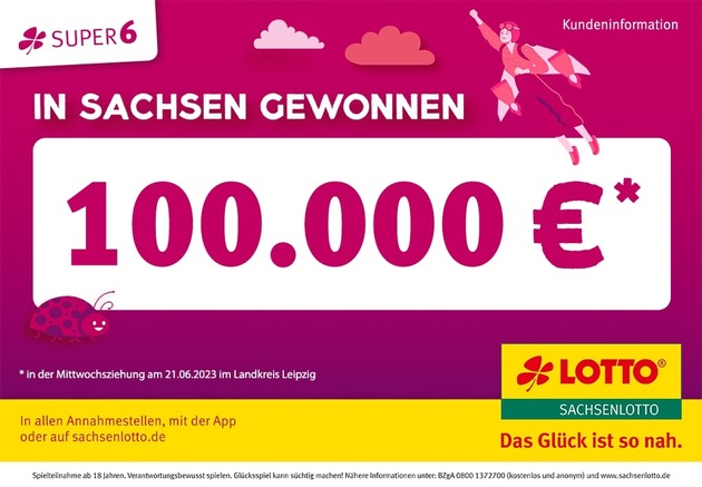 Zeit für Höchstgewinne: 100.000 Euro im Landkreis Leipzig und im Vogtland gewonnen