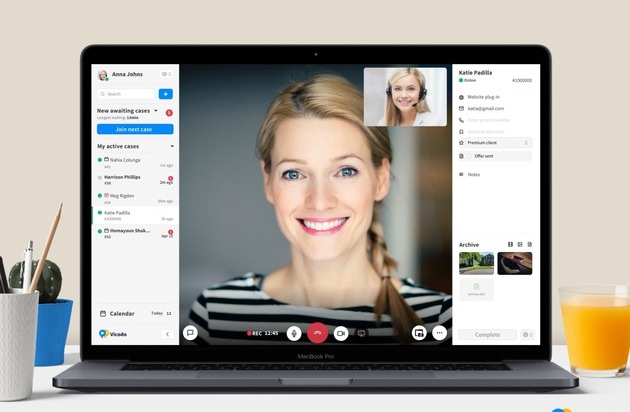 Vicodo: Sichere Kundenkommunikation per Live-Video / Deutsches Unternehmen Vicodo hilft anderen Firmen auf 1:1 Videogespräche umzusteigen
