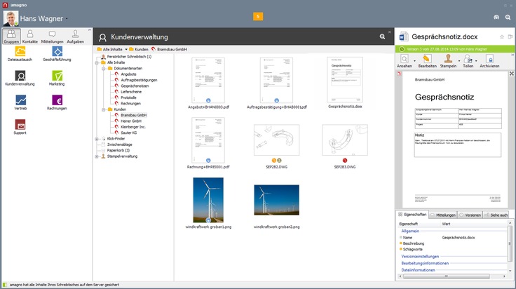 Die amagno GmbH &amp; Co. KG veröffentlicht Version 4.7 seiner DMS Software / Neben der schlanken und intelligenten Schnellsuche und neuen Vorschaulisten liefert amagno kostenfreie Leselizenzen aus