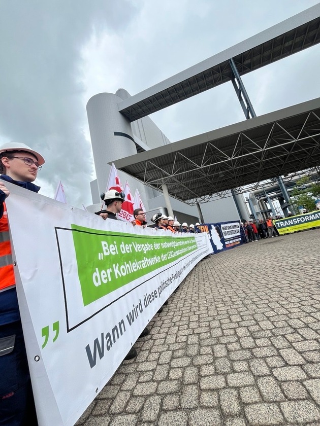 Energiegewerkschaft IGBCE unterst&uuml;tzt Positionen und Proteste der Kolleginnen und Kollegen an den Kraftwerksstandorten
