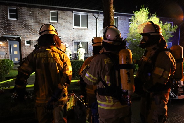 FW-KLE: Wohnungsbrand in Kellen / Rauchmelder verhinderte Schlimmeres