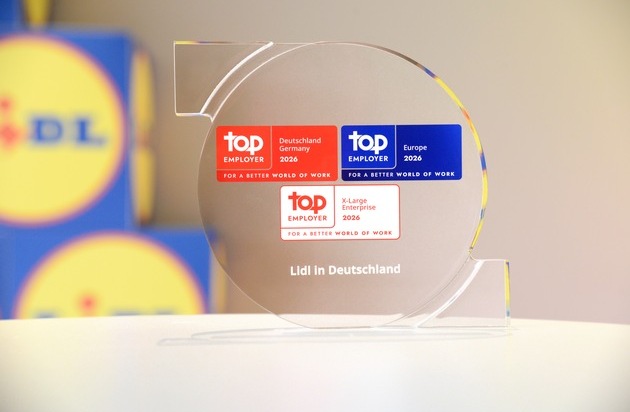 Lidl: Lidl in Deutschland erneut als "Top Employer 2026" ausgezeichnet: Karriere, die sich lohnt