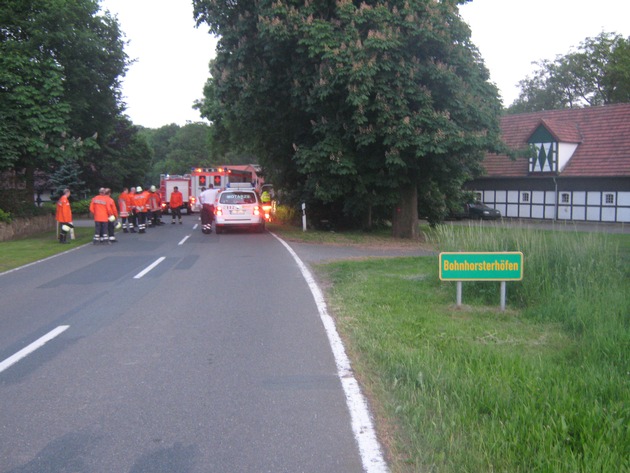 POL-NI: Motorradfahrer verstirbt noch an der Unfallstelle