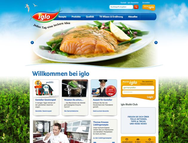 Modern, benutzerfreundlich, lecker: iglo Website präsentiert sich in neuem Look (BILD)