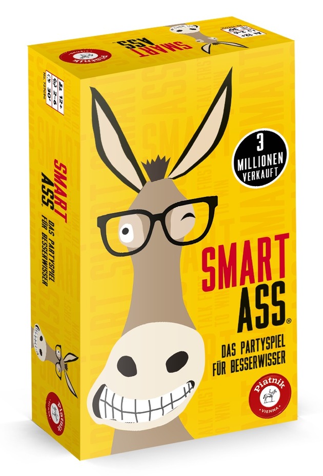 Smart Ass: Wer ist der größte Besserwisser? Temporeiches Partyspiel von Piatnik