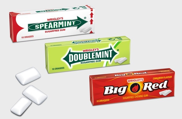 Mars Wrigley: All-Time-Favorites neu auflegen: 86 % der Deutschen stimmen zu / Mars Wrigley bringt das Retro-Kaugefühl mit den beliebten Marken Wrigley's Spearmint®, Doublemint® und Big Red® für kurze Zeit zurück
