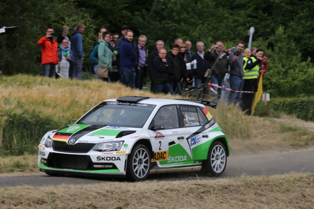 SKODA Youngster Fabian Kreim feiert ersten Sieg im neuen Fabia R5 (FOTO)