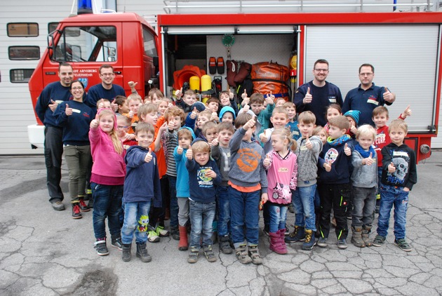 FW-AR: Feuer und Flamme für die Kinderfeuerwehr:
Auftakt für BLZ 2 mit rund 40 Interessierten gelungen