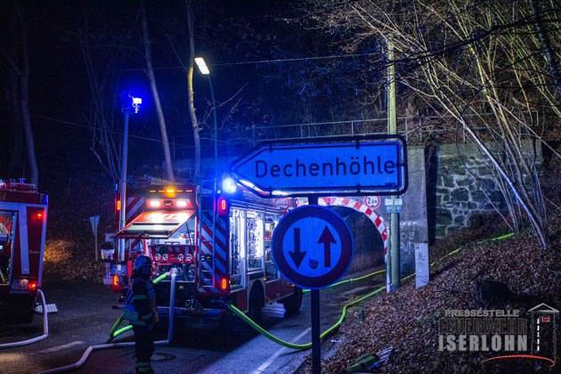 FW-MK: Feuer an der Bahnstrecke Iserlohn Letmathe