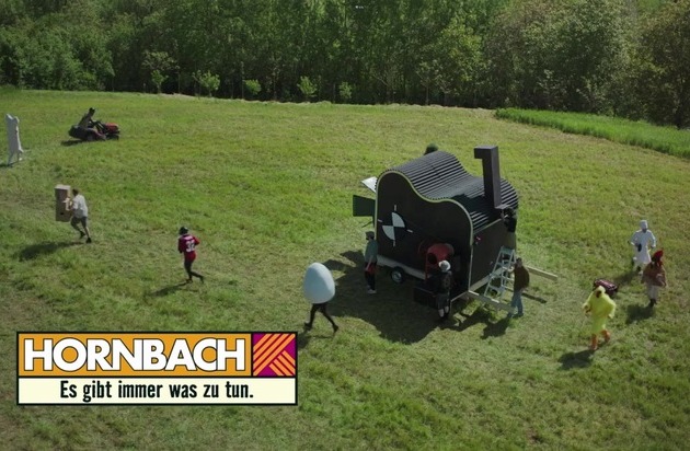 HORNBACH l&ouml;st Filmr&auml;tsel auf: Filmkamera mit Betonmischer-Antrieb