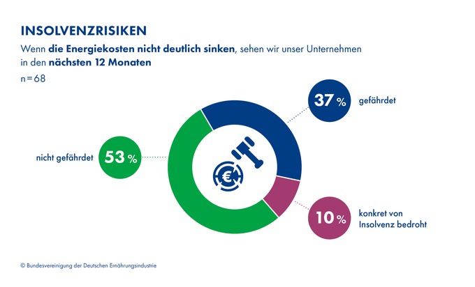 Bundesvereinigung Ernährungsindustrie (BVE): Lebensmittelhersteller: Entlastung bei Gas und Strom muss jetzt kommen, sonst drohen Insolvenzen