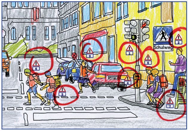 Das ABC im Straßenverkehr / Mit kostenloser Checkliste von AXA spielerisch das richtige Verhalten auf dem Schulweg üben (BILD)