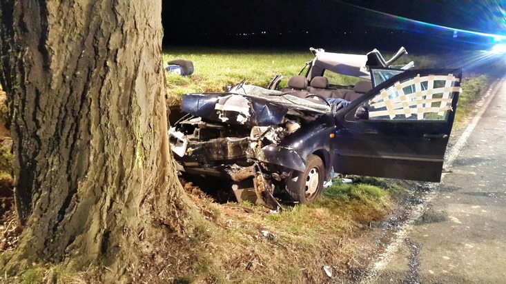 FW Lage: Verkehrsunfall mit einer schwerverletzten Person