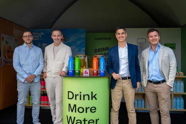 Pressemeldung: waterdrop® und ATP enthüllen die neue ATP Tour Bottle