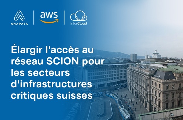 Anapaya Systems AG: Anapaya, AWS et InterCloud étendent l'accès au réseau SCION pour les infrastructures critiques suisses