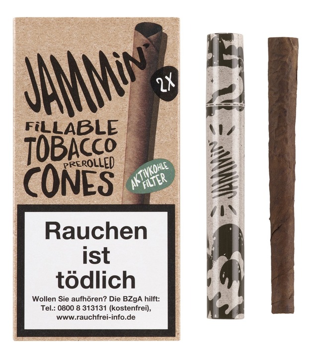 Jammin‘ Tobacco Cones mit Naturdeckblatt – eine echte Ansage