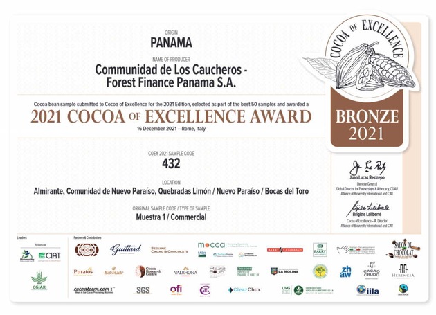 ForestFinance-Kakao erhält Bronzemedaille