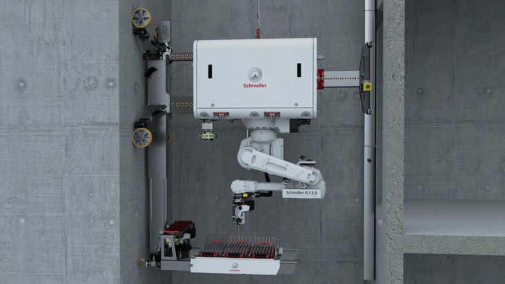 Schindler startet Installationsroboter Schindler R.I.S.E am Hochhausprojekt 030BLN in Berlin