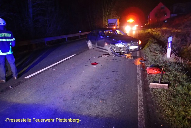 FW-PL: Verkehrsunfall mit zwei Leichtverletzten im OT- Mühlhoff.