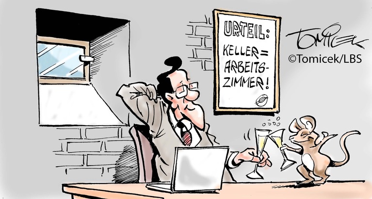 Bundesgeschäftsstelle Landesbausparkassen (LBS): Das Büro zu Hause / Wegen Corona wird die Arbeitszimmer-Rechtsprechung immer wichtiger