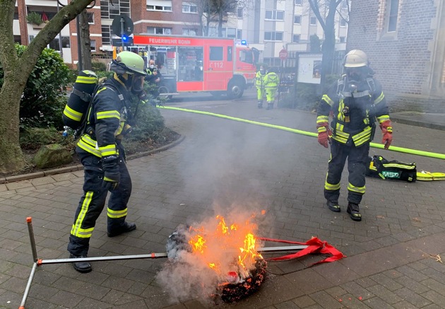 FW-BN: Kleinbrand in Auerberg sorgt für größeren Feuerwehreinsatz.