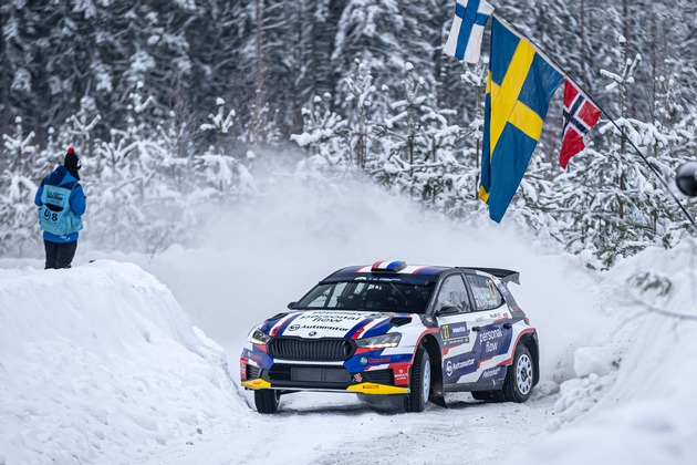 Rallye Schweden: Skandinavische Škoda Crews peilen bei der einzigen Schnee-Rallye der WM-Saison WRC2-Punkte an