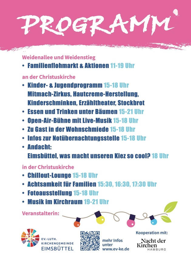 Weidenfest rund um die Christuskirche in Eimsbüttel am 20.09.2025