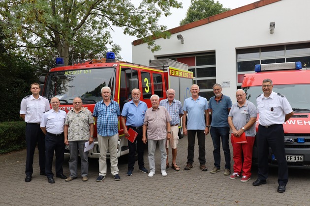 FW-KLE: Treffen der Ehrenabteilungen der Feuerwehr Kleve in Reichswalde