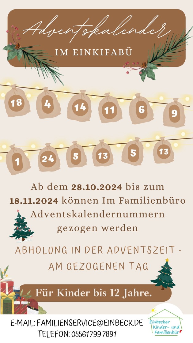 Adventskalender im EinKiFaBü