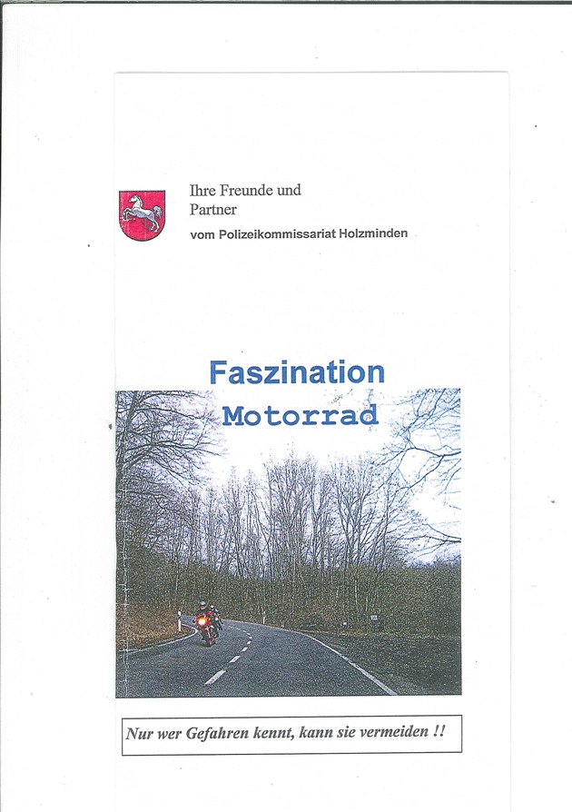 POL-HOL: Mit Beginn der Motorradsaison steigen die Unfallgefahren - Polizeichef Weiner: &quot;Wir wollen mit unseren präventiven Maßnahmen Leben retten!&quot; -