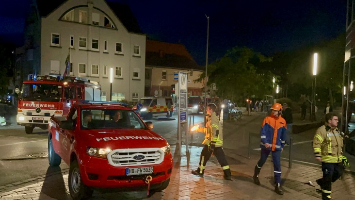 FW Weinheim: Gewitter sorgt für zahlreiche Einsätze der Weinheimer Feuerwehr