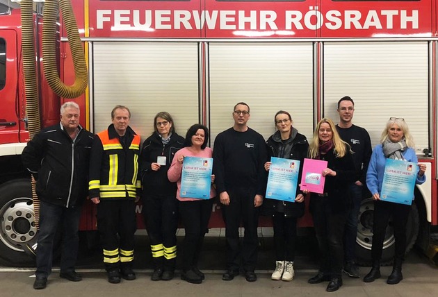 FW Rösrath: »Luisa ist hier« - Feuerwehr Rösrath als Anlaufstelle für hilfesuchende Frauen