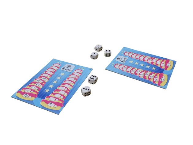 Upcake: Sternesammeln auf dem Kuchenturm - Roll & Write-Familienspiel von Piatnik