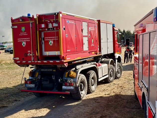 FW-GL: Folgemeldung - Einsatz der Feuerwehr Bergisch Gladbach in Hürtgenwald geht dem Ende entgegen