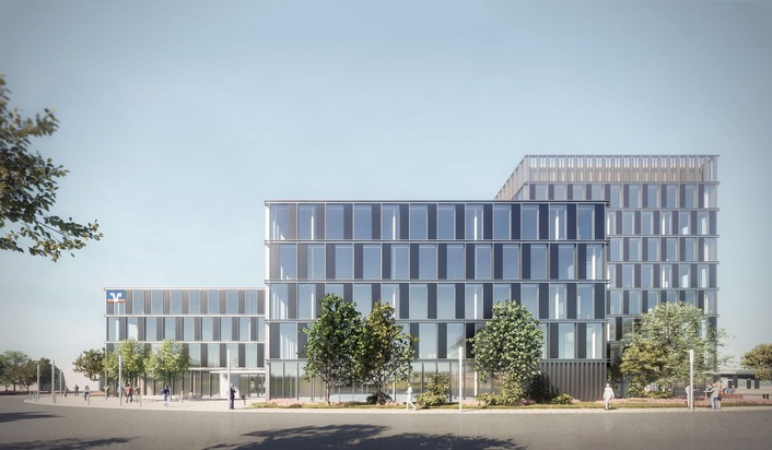 Drees & Sommer SE: Richtfest für grüne Bankzentrale: Die Volksbank Mittlerer Neckar eG bekommt ein klimafreundliches Zuhause