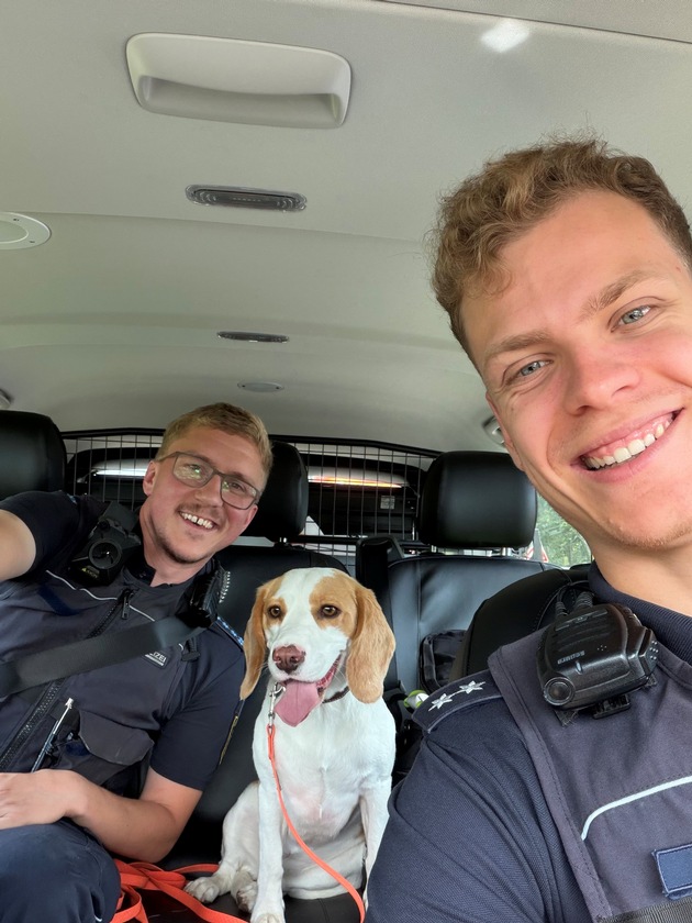 POL-OG: Rastatt, A5 - Beagle auf Autobahn gerettet - Mit guten Nachrichten ins Wochenende
