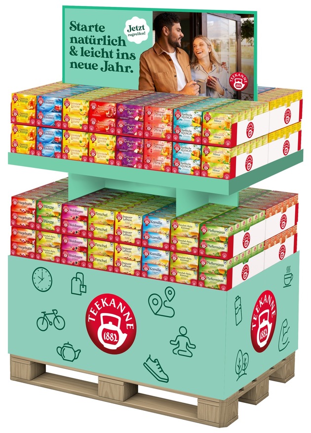 Pressemitteilung: Natürlich und leicht ins neue Jahr - Die TEEKANNE Jahresstartaktion 2026