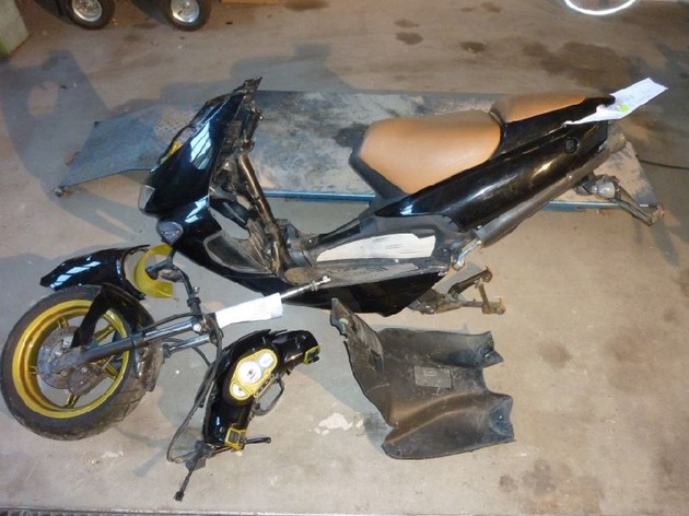 POL-DA: Lampertheim: Polizei such Besitzer eines Aprilia Motorrollers