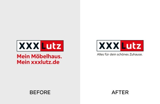 XXXLutz Deutschland: XXXLutz sch&auml;rft seine Markenpositionierung: Aus "Mein M&ouml;belhaus. Mein xxxlutz.de" wird "XXXLutz - Alles f&uuml;r dein sch&ouml;nes Zuhause"