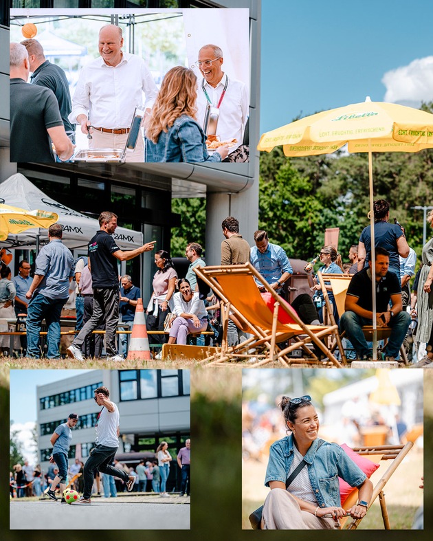 Feels like summer: REHAU Familie feiert in Erlangen Sommerfest im Zeichen von Solidarität und Zusammenhalt