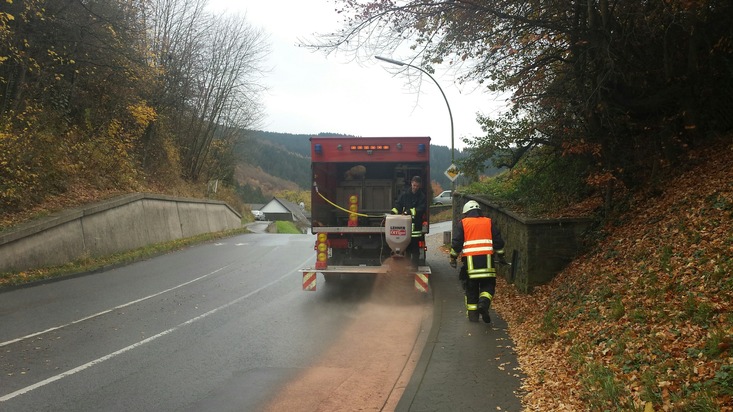 FW-PL: Größere Dieselkraftstoffspur Im OT Stadtmitte beschäftigt die Feuerwehr