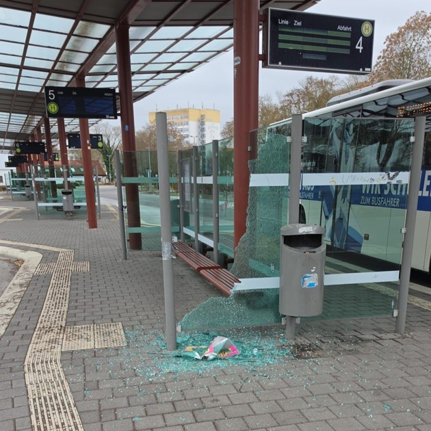 LPI-EF: Zeugenaufruf nach Sachbesch&auml;digung am Busbahnhof in S&ouml;mmerda