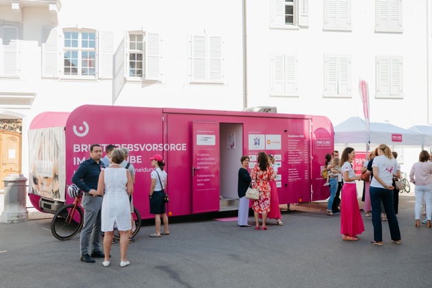PINK CUBE heute in Liestal: Brustkrebsfr&uuml;herkennung im Fokus &ndash; erste positive Bilanz des Mammografie-Screening-Programms in Baselland